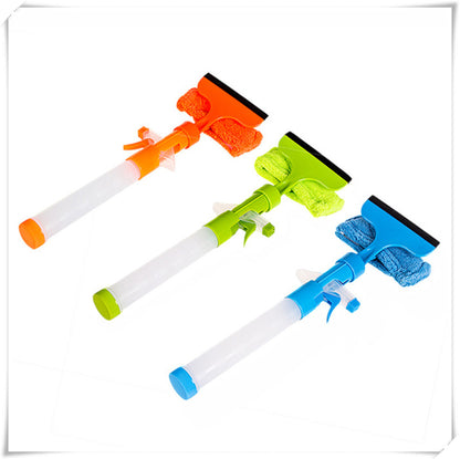 Multi-functional integrated high-rise window glass wiper both sides can spray water cleaning glass wiper cleaner