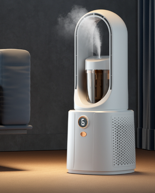 Electric Cordless Table Cooler Fan Without Blades